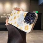 For iPhone 11 Flower Series Color Silver TPU Hybrid PC Phone Case(Small Yellow Flowers CK122) - 2