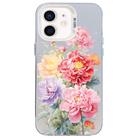 For iPhone 11 Flower Series Color Silver TPU Hybrid PC Phone Case(Colorful Flowers CW113) - 1