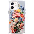 For iPhone 11 Flower Series Color Silver TPU Hybrid PC Phone Case(Colorful Flowers CW114) - 1