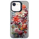For iPhone SE 2022 / SE 2020 / 8 / 7 Flower Series Color Silver TPU Hybrid PC Phone Case(Colorful Flowers CK115) - 1