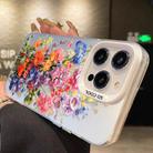 For iPhone SE 2022 / SE 2020 / 8 / 7 Flower Series Color Silver TPU Hybrid PC Phone Case(Colorful Flowers CW112) - 2