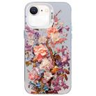 For iPhone SE 2022 / SE 2020 / 8 / 7 Flower Series Color Silver TPU Hybrid PC Phone Case(Colorful Flowers CW117) - 1