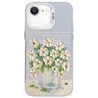 For iPhone SE 2022 / SE 2020 / 8 / 7 Flower Series Color Silver TPU Hybrid PC Phone Case(Daisy CW120) - 1