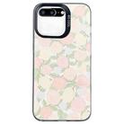 For iPhone 8 Plus / 7 Plus Flower Series Color Silver TPU Hybrid PC Phone Case(Tulip CK121) - 1