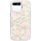 For iPhone 8 Plus / 7 Plus Flower Series Color Silver TPU Hybrid PC Phone Case(Tulip CW121) - 1