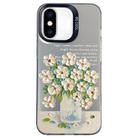 For iPhone XS Max Flower Series Color Silver TPU Hybrid PC Phone Case(Daisy CK120) - 1