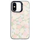 For iPhone XS Max Flower Series Color Silver TPU Hybrid PC Phone Case(Tulip CK121) - 1