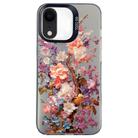 For iPhone XR Flower Series Color Silver TPU Hybrid PC Phone Case(Colorful Flowers CK117) - 1