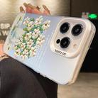 For iPhone XR Flower Series Color Silver TPU Hybrid PC Phone Case(Daisy CW120) - 2