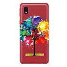 For Samsung Galaxy A1 Core Shockproof Painted Transparent TPU Protective Case(Oil Painting Tree) - 1