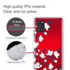 For Samsung Galaxy A21s Shockproof Painted Transparent TPU Protective Case(Magnolia) - 3