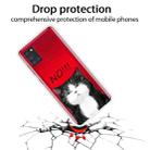 For Samsung Galaxy A21s Shockproof Painted Transparent TPU Protective Case(NO Cat) - 2