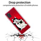 For Samsung Galaxy A21s Shockproof Painted Transparent TPU Protective Case(Selfie Dog) - 2