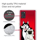 For Samsung Galaxy A21s Shockproof Painted Transparent TPU Protective Case(Selfie Dog) - 3