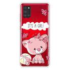 For Samsung Galaxy A21s Shockproof Painted Transparent TPU Protective Case(Cute Cat) - 1