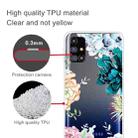 For Samsung Galaxy M31s Shockproof Painted Transparent TPU Protective Case(Gem Flower) - 3