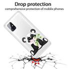 For Samsung Galaxy M51 Shockproof Painted Transparent TPU Protective Case(Bamboo Bear) - 2