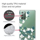 For Samsung Galaxy Note20 Shockproof Painted Transparent TPU Protective Case(Magnolia) - 3