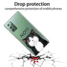 For Samsung Galaxy Note20 Shockproof Painted Transparent TPU Protective Case(NO Cat) - 2