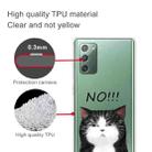 For Samsung Galaxy Note20 Shockproof Painted Transparent TPU Protective Case(NO Cat) - 3