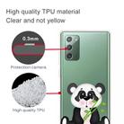 For Samsung Galaxy Note20 Shockproof Painted Transparent TPU Protective Case(Bamboo Bear) - 2