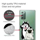 For Samsung Galaxy Note20 Shockproof Painted Transparent TPU Protective Case(Selfie Dog) - 2