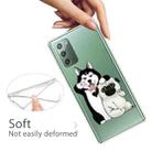 For Samsung Galaxy Note20 Shockproof Painted Transparent TPU Protective Case(Selfie Dog) - 3