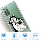 For Samsung Galaxy Note20 Shockproof Painted Transparent TPU Protective Case(Selfie Dog) - 4