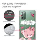 For Samsung Galaxy Note20 Shockproof Painted Transparent TPU Protective Case(Cute Cat) - 3