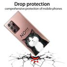 For Samsung Galaxy Note20 Ultra Shockproof Painted Transparent TPU Protective Case(NO Cat) - 2