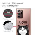 For Samsung Galaxy Note20 Ultra Shockproof Painted Transparent TPU Protective Case(NO Cat) - 3