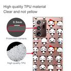 For Samsung Galaxy Note20 Ultra Shockproof Painted Transparent TPU Protective Case(Mini Panda) - 3