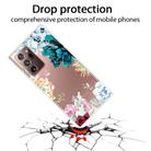 For Samsung Galaxy Note20 Ultra Shockproof Painted Transparent TPU Protective Case(Gem Flower) - 2
