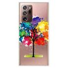 For Samsung Galaxy Note20 Ultra Shockproof Painted Transparent TPU Protective Case(Oil Painting Tree) - 1