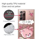 For Samsung Galaxy Note20 Ultra Shockproof Painted Transparent TPU Protective Case(Cute Cat) - 3