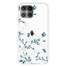 For iPhone 12 mini Shockproof Painted Transparent TPU Protective Case(Magnolia) - 1