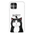 For iPhone 12 mini Shockproof Painted Transparent TPU Protective Case(NO Cat) - 1