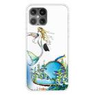 For iPhone 12 mini Shockproof Painted Transparent TPU Protective Case(Mermaid) - 1