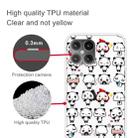 For iPhone 12 mini Shockproof Painted Transparent TPU Protective Case(Mini Panda) - 3
