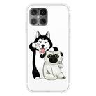 For iPhone 12 mini Shockproof Painted Transparent TPU Protective Case(Selfie Dog) - 1