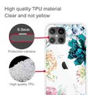 For iPhone 12 mini Shockproof Painted Transparent TPU Protective Case(Gem Flower) - 3