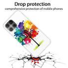 For iPhone 12 mini Shockproof Painted Transparent TPU Protective Case(Oil Painting Tree) - 2