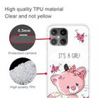 For iPhone 12 mini Shockproof Painted Transparent TPU Protective Case(Cute Cat) - 3