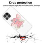 For iPhone 12 Pro Max Shockproof Painted Transparent TPU Protective Case(Little Pink Elephant) - 1