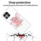 For iPhone 12 Pro Max Shockproof Painted Transparent TPU Protective Case(Little Pink Elephant) - 2