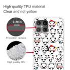 For iPhone 12 Pro Max Shockproof Painted Transparent TPU Protective Case(Mini Panda) - 3