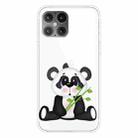 For iPhone 12 Pro Max Shockproof Painted Transparent TPU Protective Case(Bamboo Bear) - 1