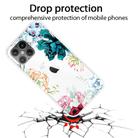For iPhone 12 Pro Max Shockproof Painted Transparent TPU Protective Case(Gem Flower) - 1