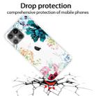 For iPhone 12 Pro Max Shockproof Painted Transparent TPU Protective Case(Gem Flower) - 1