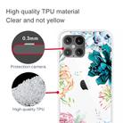 For iPhone 12 Pro Max Shockproof Painted Transparent TPU Protective Case(Gem Flower) - 2